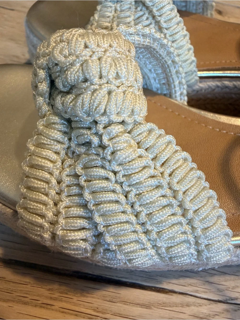 Steve Madden Kids Gold Braided Espadrille Platform Sandals - Size 2Y